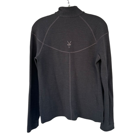 ibex Australian Merino Wool Full Zip Sweatshirt Jacket - W’s Size Small - Black - Picture 5 of 9
